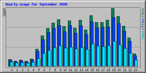 Hourly usage for September 2026
